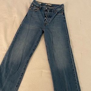 Levi ribcage straight jean